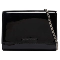 Giuseppe Zanotti Black Patent Leather Wendy Chain Bag