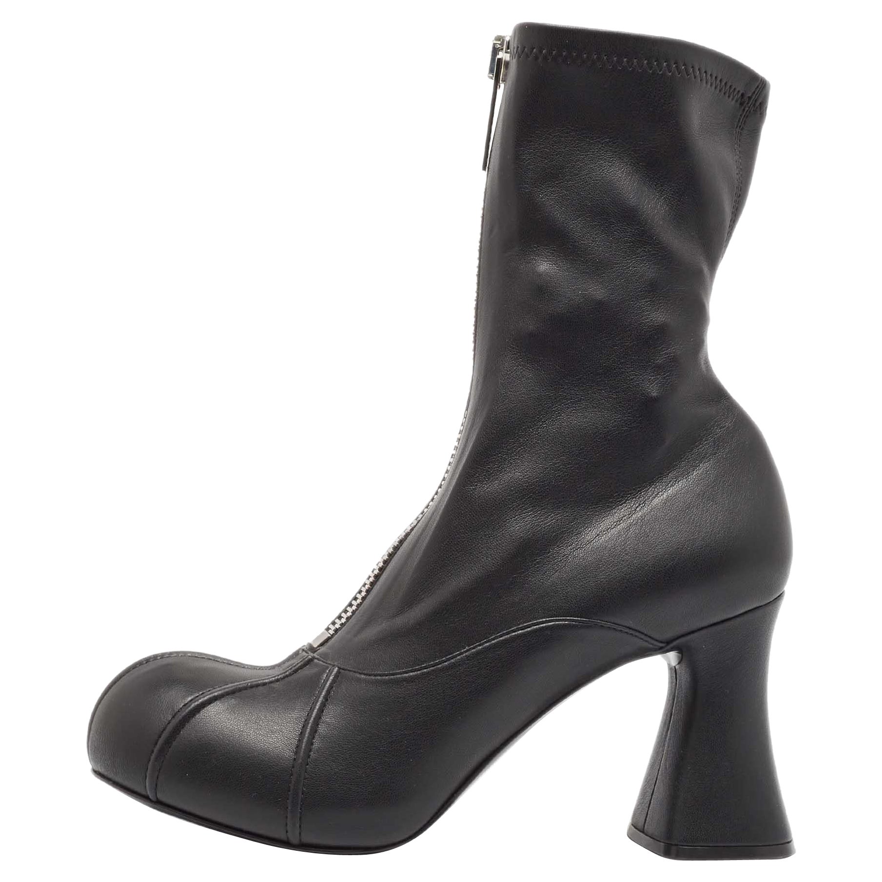 Stella McCartney Botines de piel sintética negra talla 41