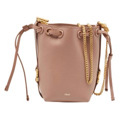 Chloe Altrosa Leder Micro Marcie Beuteltasche