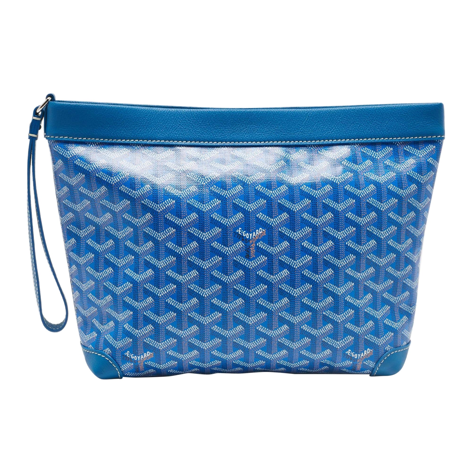 Goyard blue bag with gold crown sale