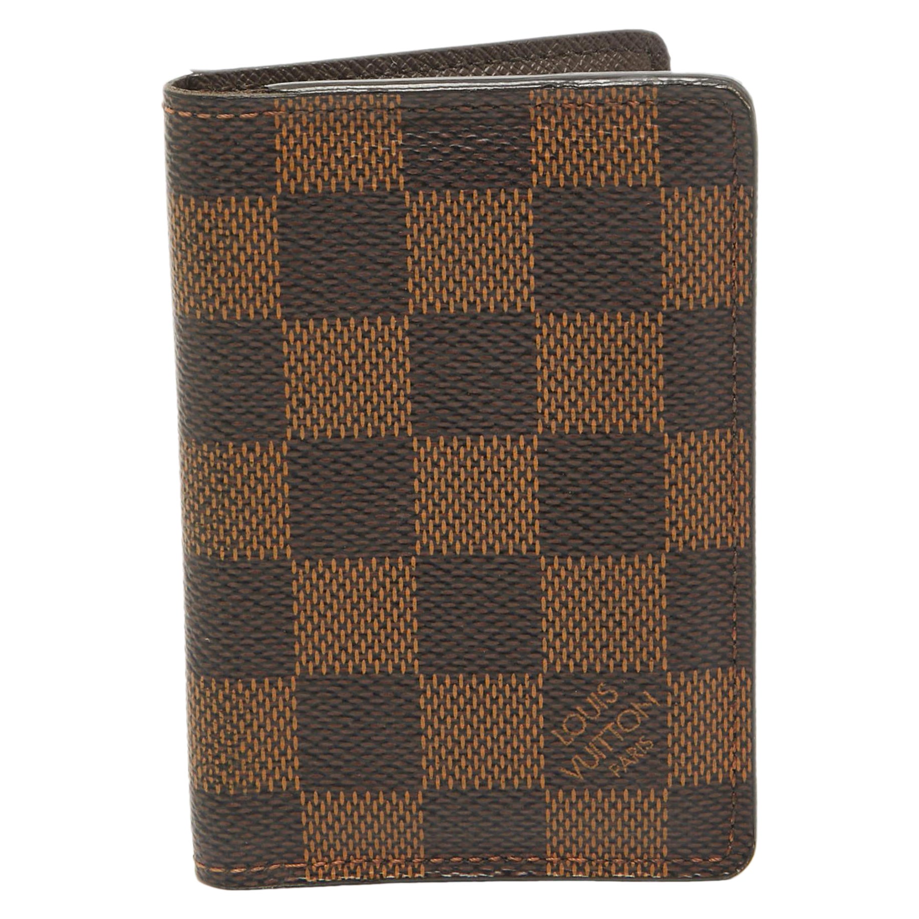 Organizador de bolsillo de lona Damier Ebene de Louis Vuitton