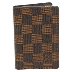 Organizador de bolsillo de lona Damier Ebene de Louis Vuitton