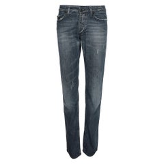 Just Cavalli - Jeans distressed in denim blu S