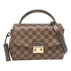 Louis Vuitton Damier Ebene Canvas Croisette Bag