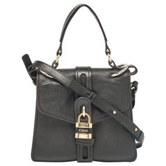 Bolso de asa superior Aby Day de piel negra de Chloe