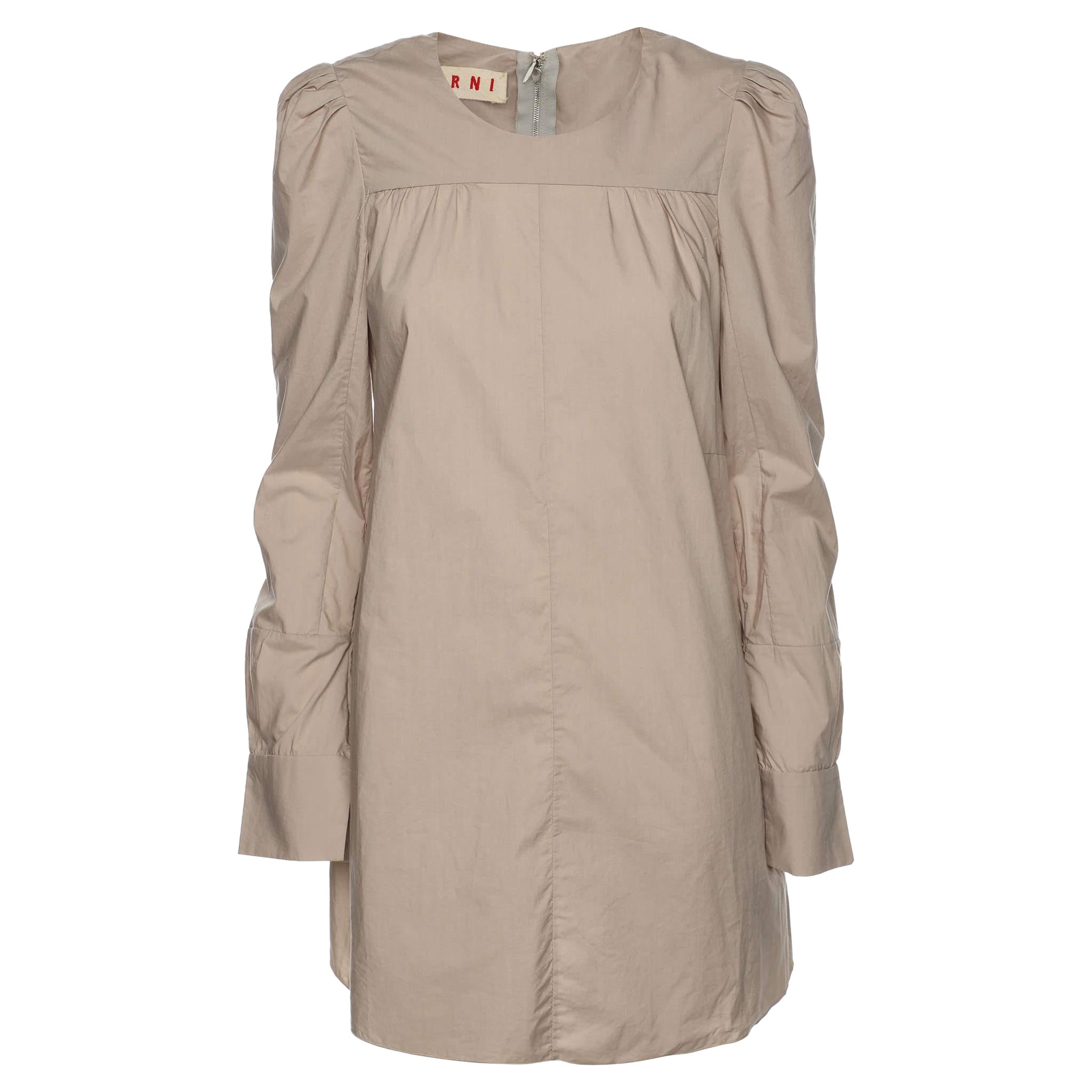 Marni Grey Cotton Full Sleeve Top S For Sale