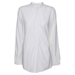 Burberry Brit Top blanco de algodón con botones S