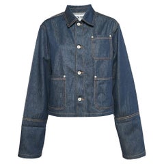Loewe Chaqueta vaquera azul con vuelta M