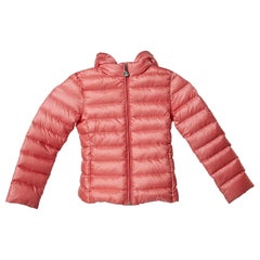 Moncler Pink Nylon New Iraida Padded Jacket 4Yrs
