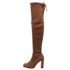 Stuart Weitzman Brown Suede Knee Length Boots Size 39
