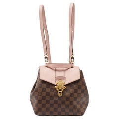 Louis Vuitton Magnolia Pink Damier Ebene Canvas Clapton Backpack