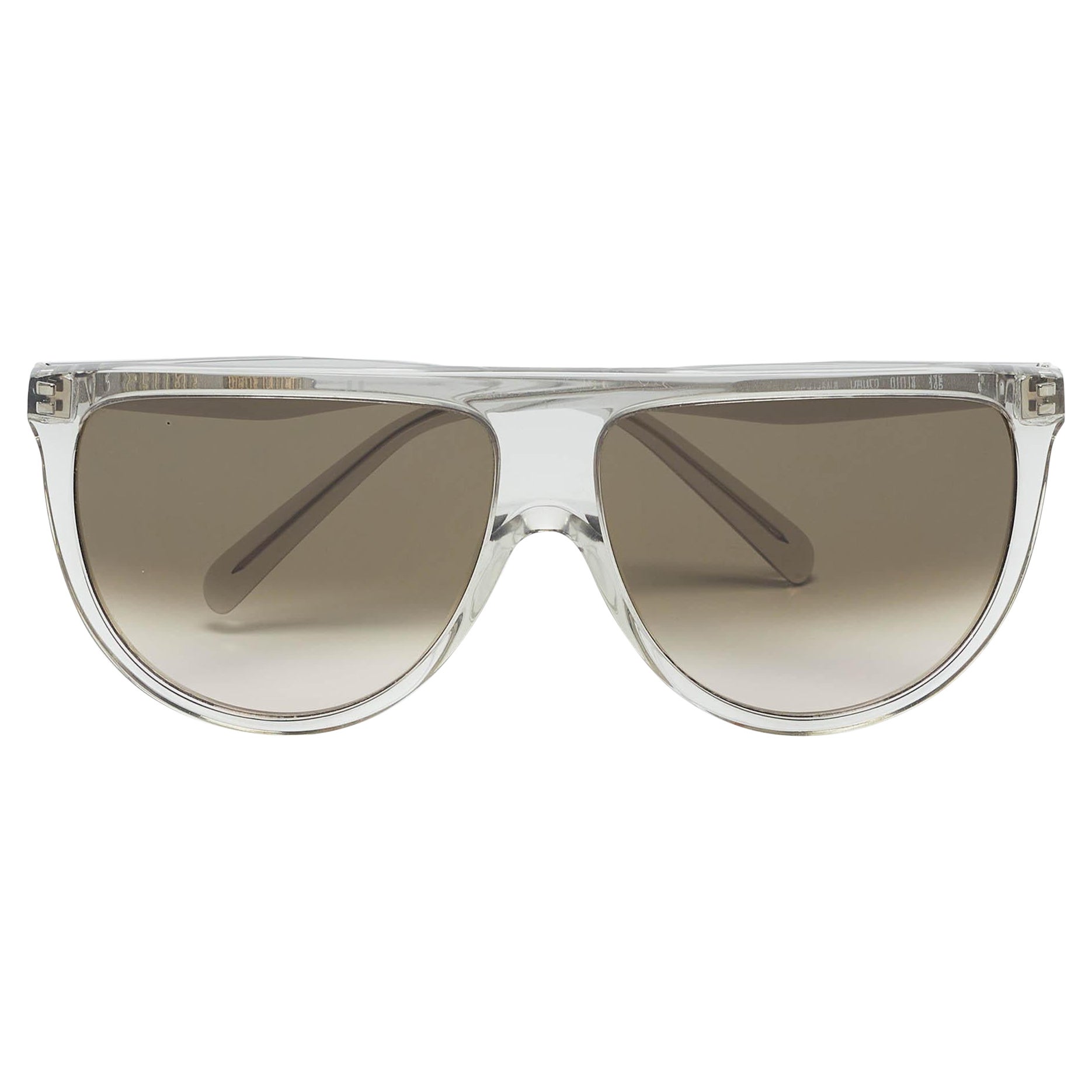 Occhiali da sole Celine Grey Gradient CL41435/S Thin Shadow Oversized in vendita
