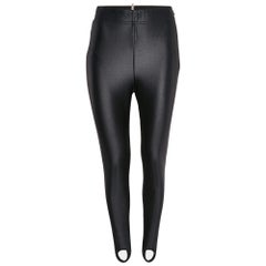 Moncler Pantalones de chándal con estribos de punto negro M