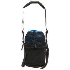 Bottega Veneta Black Nylon Paper Bucket Bag