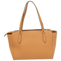 Tory Burch Tan Leather Emerson Tote