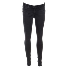 Jean skinny Burberry Brit gris foncé taille basse M