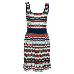 M Missoni - Vestito senza maniche con dettaglio cut-out in maglia multicolore S.I.M.