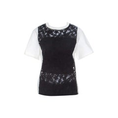 Joseph Joseph White in pelle con dettaglio floreale in pizzo Jill Broderie Anglaise Top M.