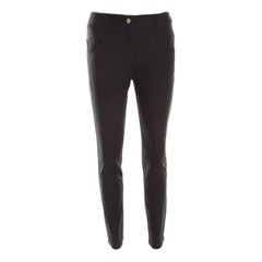 Escada Forest Green Stretch Denim Teresa Straight Leg Jeans M