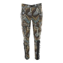 Marc by Marc Jacobs Pantalones cargo ajustados de algodón con estampado Ancathus marrón olmo S
