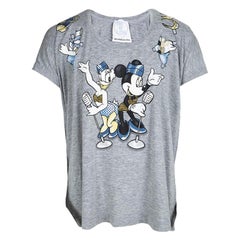 Monnalisa NY & LON Graues T-Shirt mit Daisy Duck und Minnie Mouse bedruckt 10 Yrs