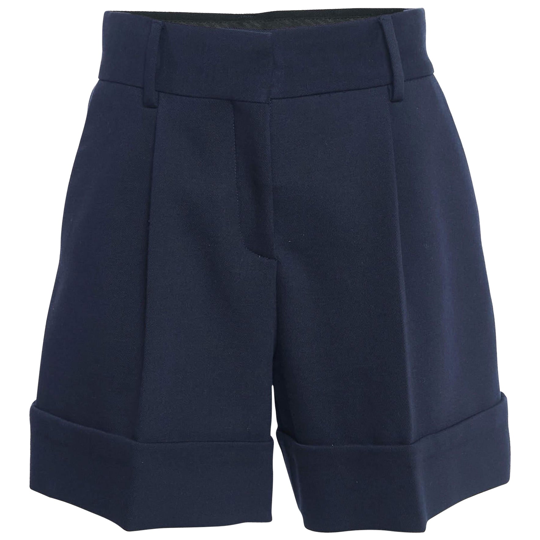 BLACK COLOUR Bccapone Pleated Long Shorts Navy main image 0