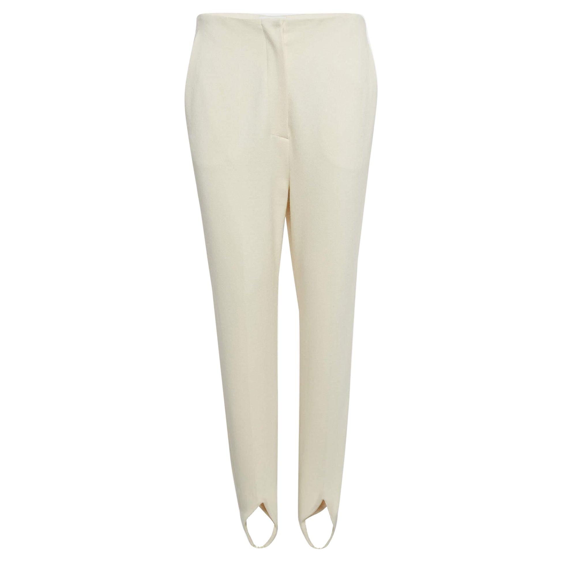 Nanushka Cream Jersey Darby Stirrup Leggings M For Sale