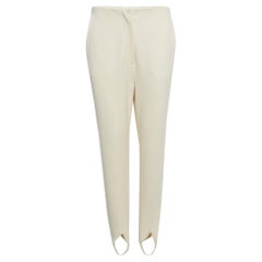 Nanushka Cream Jersey Darby Stirrup Leggings M