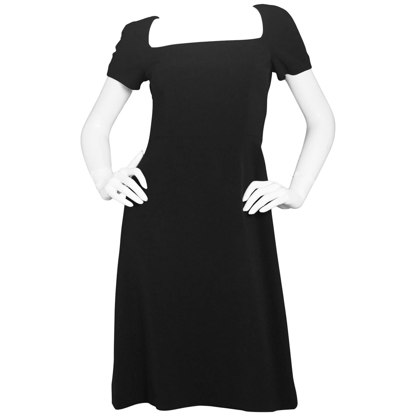 Dolce & Gabbana Black Short Sleeve Dress sz IT38