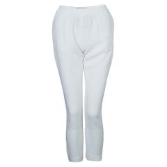 Stella McCartney White Zip Detail Pants S