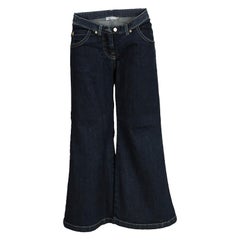 Ermanno Scervino Junior Jeans svasati in denim indaco lavaggio scuro 8 anni