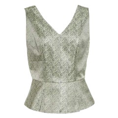 Elie Tahari Mini top sin mangas a cuadros multicolor S