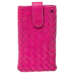Bottega Veneta Fuchsia Intrecciato Nappa iPhone 5 Case