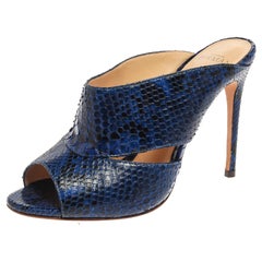 Alexandre Birman Blaue Latoya Pantoletten Größe 36