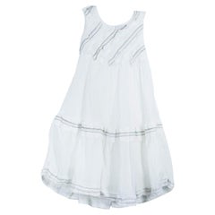Scervino Street Girls White Bodice Detail Sleeveless Dress 6 Yrs