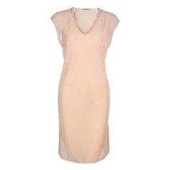 T By Alexander Wang Pfirsich Durchsichtiges Kleid M