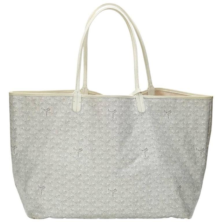2010s Goyard White Coated Canvas St Louis GM at 1stDibs