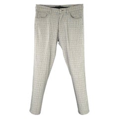 KATHARINE HAMNETT Size 30 Black White Glenplaid Viscose Blend Casual Pants