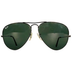 Gafas de sol de aviador metálicas negras RAY-BAN