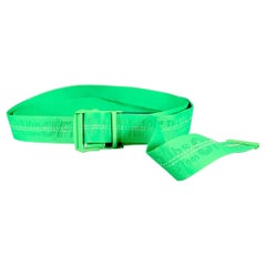 Ceinture de taille unique avec logo industriel et polyamide verte et blanche