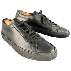 Common Projects misura 8 scarpe da ginnastica basse in pelle nera