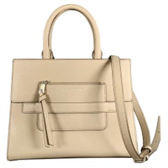 MARC JACOBS - Sac à main en cuir gris taupe