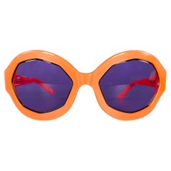 MARNI Cumulus Wolkenorange Acetat-Sonnenbrille