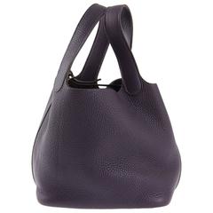 2005 Purple Picotin Handbag by Hermès
