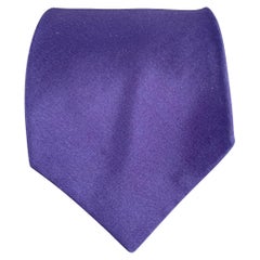 PRADA Purple Blue Silk Tie