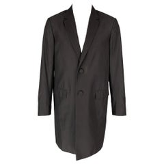 Calvin Klein Collection Taglia 38 Cappotto Leggero in Seta Nera