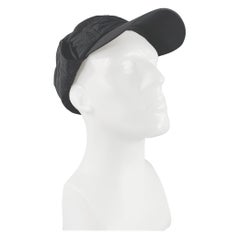 Y-3 Size One Size Black Quilted Polyamide Hat