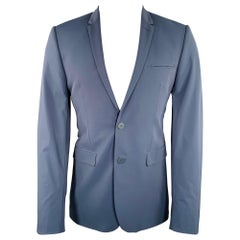 PORSCHE DESIGN - Manteau de sport bleu marine en polyamide mélangée, taille 38