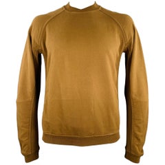 HAIDER Ackermann Size L Brown Cotton Blend Crew Neck Sweatshirt