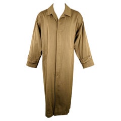 LUCIANO BARBERA Größe 36 Brown Heather Wool Hidden Buttons Mantel